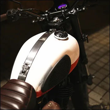 Novo Cafe Racer vintga motorno kolo rezervoar za kritje Nalepke Nalepke iz Nerjavečega narejena po meri