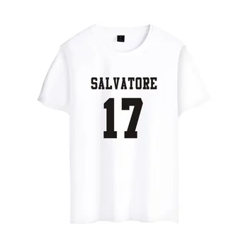 Salvatore 17 t-shirt Leto Rojstva Vampirske Dnevnike Mystic Pade Vrhovi Grafični t shirt Tumblr tshirt za Moške, Ženske blagovne znamke oblačil