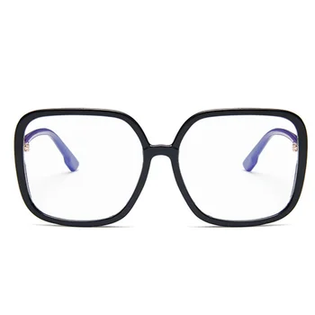 Moda za Ženske, Prozorni Kozarci Velik Okvir za Ženski Moški Kvadratnih Branje Očala Okvirji Jasno Objektiv Retro ni stopnjo Očala