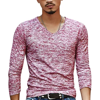 2020 Moških Priložnostne Majice Dolg Rokav Tiskanja Vrhovi V vratu Slim Tees Majica Poletje, Mens Oblačila Modni Tshirt Prevelik Undetshirts