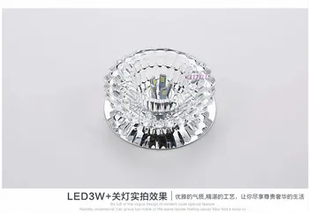 LED 10*10*5 cm Mini K9Crystal Stropna Svetilka Reflektorji LED 3W Brezplačna dostava 110-240v