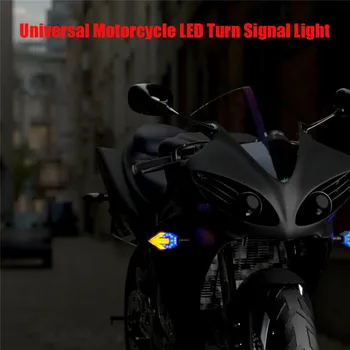 2Pcs večplasten 12V Motocikel Vključite Opozorilne Luči Noč Nepremočljiva Puščico Shape12V HighlightIndicators Blinker Svetlobe Accessorie