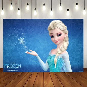 Novo 120*80 cm Disney Zamrznjene Risanka Ozadju Rojstni dan Dobave, Božični Okraski Fotografija Okolij Vinil Krpo