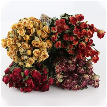 100 g/40-50 cm Konzervirane Rose Cvet Posušene Narave Sveže Eternell Cvetlični Poroko Korist Doma Valentine'sDay Darilo Dekor Božič