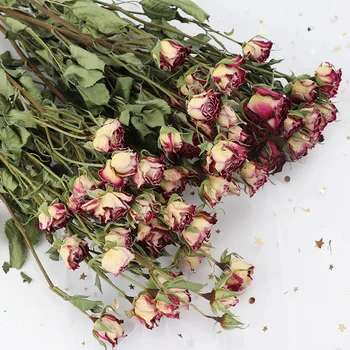 100 g/40-50 cm Konzervirane Rose Cvet Posušene Narave Sveže Eternell Cvetlični Poroko Korist Doma Valentine'sDay Darilo Dekor Božič