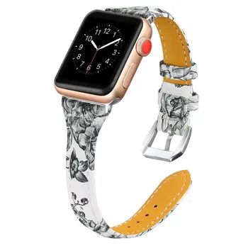 Usnjeni trak pasu za Apple watch 38 mm 42mm 40 mm 44 žensk šport watchband Zamenjava zapestnica za iwatch Serije 4 3 2 1
