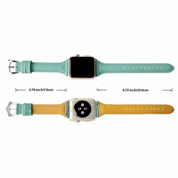 Usnjeni trak pasu za Apple watch 38 mm 42mm 40 mm 44 žensk šport watchband Zamenjava zapestnica za iwatch Serije 4 3 2 1