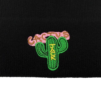 Cactus jack Kapa Travis Scott kaktus Vezenje Pozimi Klobuk Pletene Klobuk Skullies Beanies Klobuk Hip Hop Pletene Kape