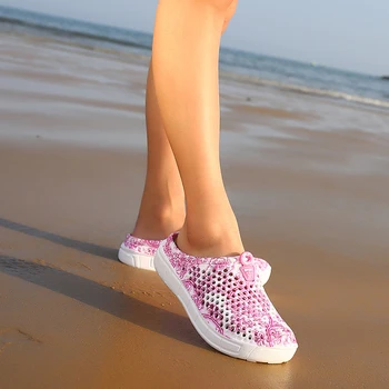 Nov Poletni Strani Žensk Plaži Copate Cvjetnim Tiskanja Dihanje Očesa Čevlji Ženske Sandale Flip Flop Masaža Copate Plus Velikost