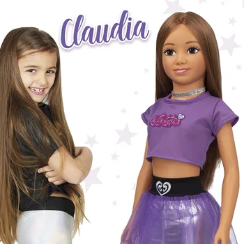 Ratites Gisele in Claudia, Claudia lutka, Gisele lutka big 105 cm lutka, umetniške lutka, 3 letno dekle igrača