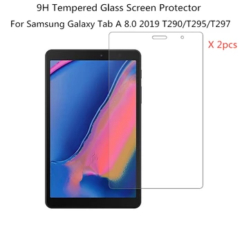 2pcs Kaljeno Steklo Screen Protector For Samsung Galaxy Tab A 8.0 2019 T290 T295 T297 SM-T290 SM-T295 Tablet Zaščitno folijo