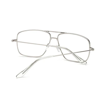 JASPEER Prevelik Očala Okvirji Moški Ženske Luksuzni Kvadratnih Modni Očala Punk Kovinski Očala Okvirji Moških Pregleden Objektiv