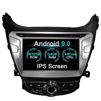 4+32GB RAM-a, Android 9.0 Avto DVD GPS Navigacija Multimedia Player Avtomobilski Stereo sistem za HYUNDAI Elantra 2011 2012 2013 Radio glavne enote