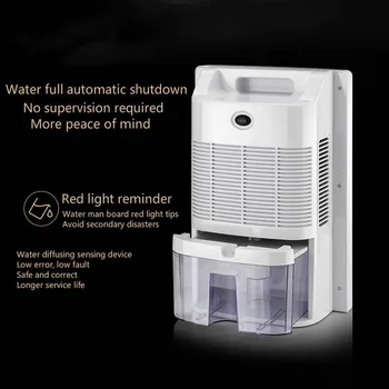 Dehumidifier vlage zraka čistilec spalnica sušilni pralni komercialne dehumidifier Nastavljiv Humidistat