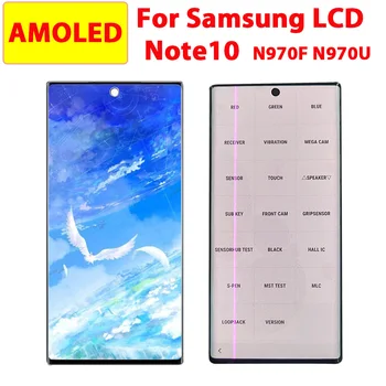 Enotni Prodaje AMOLED Za Samsung Galaxy Note10 N970F N970F N970U N970 LCD Zaslon na Dotik, Računalnike Skupščine Zamenjava Dead pixel