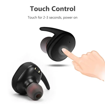 Moški Y30 TWS Bluetooth slušalka v5.0 Pravi Brezžične Slušalke za V uho Zmanjšanje Hrupa Stereo Slušalke Čepkov