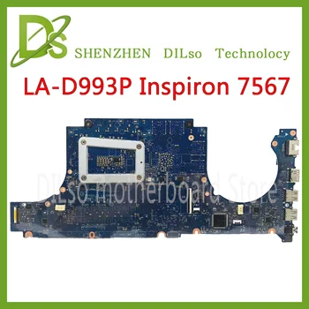 KEFU LA-D993P matično ploščo Za DELL Inspiron 15 7567 motherboard I5-7300HQ GTX1050 4GB BBV00/10 TL-D993P CN-0JG23N Test