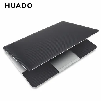 Črni 3D ogljikovih vlaken laptop kože nalepke 15.6 vinilne nalepke za prenosnik 17