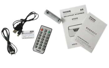 Original TECSUN A9 UKV Stereo Radio Sprejem LED Digitalni Zaslon MP3 Predvajalnik, Računalnik, Zvočniki Radio Sprejemnik Prenosni Radio