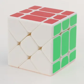3x3x3 YJ Fisher Čarobne Kocke Skew Plastičnih Magic Cube Uganke Kocke Učne in Izobraževalne Igrače za Otroke