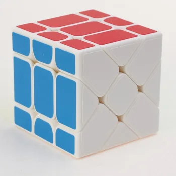 3x3x3 YJ Fisher Čarobne Kocke Skew Plastičnih Magic Cube Uganke Kocke Učne in Izobraževalne Igrače za Otroke