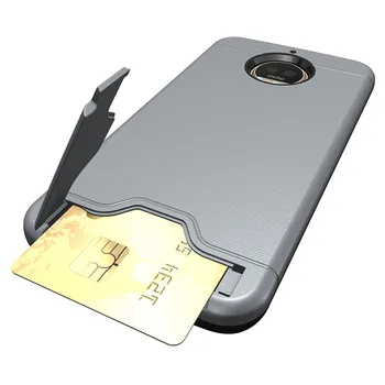 Potisnite Denarnice, Kreditne Kartice v Režo Primeru Telefon Za Motorola moto g4 g5s Plus Oklep Shockproof Silicij PU Kritje Lupini Mobilni Telefon Vrečko
