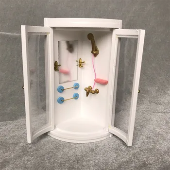 1/12 Lutke Miniaturni dodatna Oprema Mini Kopalnica Model Simulacije Pohištvo, kopalnica s Tušem Igrače za Doll House Decoration