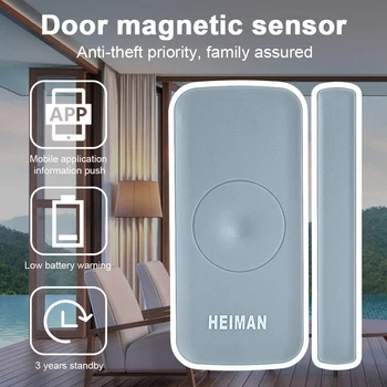 HEIMAN Zigbee magnetno stikalo Vrat okno Detektor alarm senzor za pametne hiše, Varnost, alarm doma