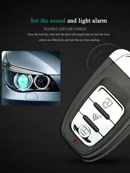 Anti-theft brez ključa Sistem za Zagon Oddaljenega Alarmni Sistem Auto Avto SUV Start Gumb za Alarm Vstop brez ključa Starter Avto Dodatki 12V