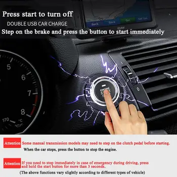 Anti-theft brez ključa Sistem za Zagon Oddaljenega Alarmni Sistem Auto Avto SUV Start Gumb za Alarm Vstop brez ključa Starter Avto Dodatki 12V