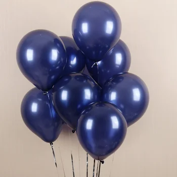 50pcs/veliko Mornarsko Modre Balone iz Lateksa, Temno Modra Otroci Stranka Dekor Pearl Baloni za Rojstni dan Baby Tuš Poročni Tuš Stranka Dobave
