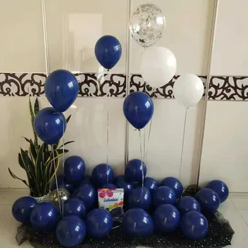 50pcs/veliko Mornarsko Modre Balone iz Lateksa, Temno Modra Otroci Stranka Dekor Pearl Baloni za Rojstni dan Baby Tuš Poročni Tuš Stranka Dobave