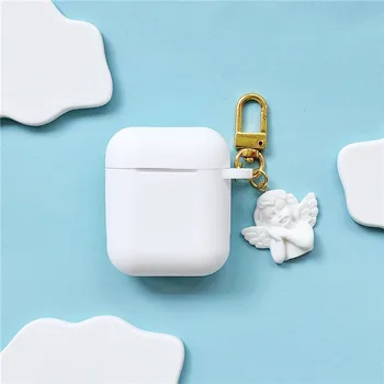 Novo Belo Silikonsko Ohišje Za Apple Airpods Pro Shockproof Kritje Slušalke Primerih, Ultra Thin Air Stroki Zaščitnik Primeru Keyring