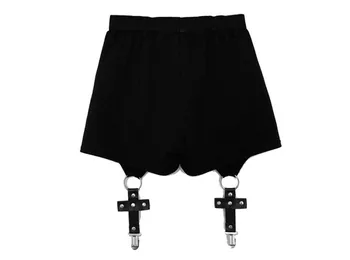 Poletje Punk gothic hlače ženske Seksi Križ Obroč kratke hlače za poletje moda črne hlače, feminino