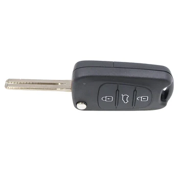 Keyecu Flip Daljinski Ključ Fob za Hyundai IX35 I20 I30 2008 2009 2010 2011 2012 za 3 Gumb 433MHz ID46 Čip Avto Ključ
