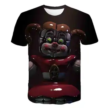 3 Do 14 Let Otroci T shirt Pet Noči na Freddys 3d natisnjeni T-majice Fantje Dekleta Modni Kratek rokav tshirts FNAF Otroka, t-shirt