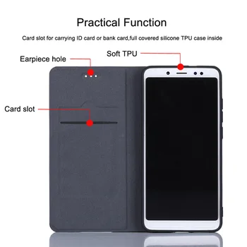 Usnja Flip Case Kritje za Huawei Honor 7A Prime 7S 7X 7C Pro 6A 6C 6X Igra 3 Mobilni Telefon Flip Denarnico Nazaj Zajema Primere,