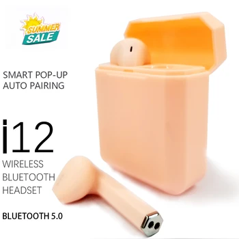 Brightside i12 tws Bluetooth Brezžične Slušalke Mini Slušalke Z Mikrofonom Polnjenje Polje Za Mobilni Telefon, igre Športne Slušalke