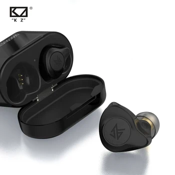 KZ S2 Brezžične Slušalke TWS Res Bluetooth v5.0 Hibridni 1DD+1BA Igra Čepkov Touch Kontrole šumov Športne Slušalke
