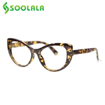 SOOLALA Mačka Oči Obravnavi Očala Ženske Moški Cvjetnim Natisne Recept Obravnavi Očala +0.5 0.75 1.0 1.25 1.5 za 4.0 Očala