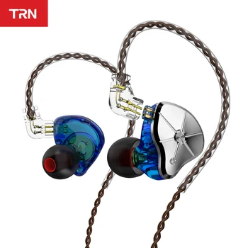 TRN STM 1BA+1DD Hibridna pogonska Enota Slušalke Kovin V Ušesu Slušalka HIFI Glasbeni Šport Slušalke Zamenljivi Filter IEM ST1 V90 BA5 VX