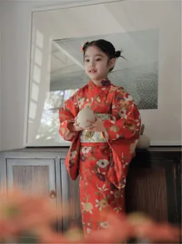 Visoka Kakovost Dekle Otroka Japonski kimono Tradicionalnih kopalni plašč Poletni Ognjemet kimono hombre mujer yukata 10 slogi