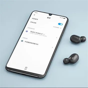 Xiaomi Redmi Airdots S TWS Black Bluetooth Slušalke Stereo bas BT 5.0 Eeadphones Z Mikrofonom za Prostoročno Čepkov AI Nadzor