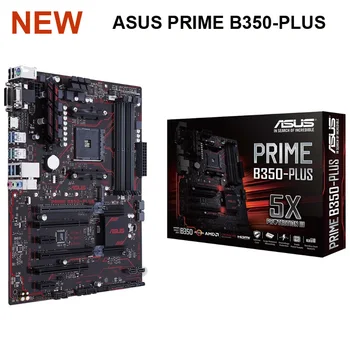 Nov ASUS PRIME B350-PLUS Socket AM4 DDR4 matična plošča AMD Ryzen 64GB PCI-E 3.0 USB3.1 DDR4 64GB Original Namizje B350 Mainbaord