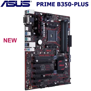 Nov ASUS PRIME B350-PLUS Socket AM4 DDR4 matična plošča AMD Ryzen 64GB PCI-E 3.0 USB3.1 DDR4 64GB Original Namizje B350 Mainbaord