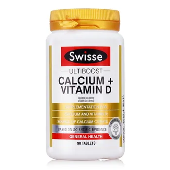 Avstralija Swisse Kalcij + Vitamin D 90 Tablet Podporo Zdrave Kosti, Zobe, Sklepih, Mišicah Preprečevanje Zdravljenje Osteoporoze