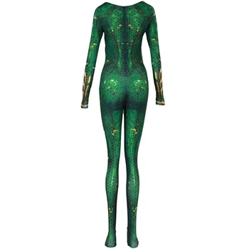 Ženske, Dekleta Film Aquaman Mera Kraljica Cosplay Kostum Zentai Obleka, Obleka Jumpsuits Za Stranke Dogodek Halloween Cosplay