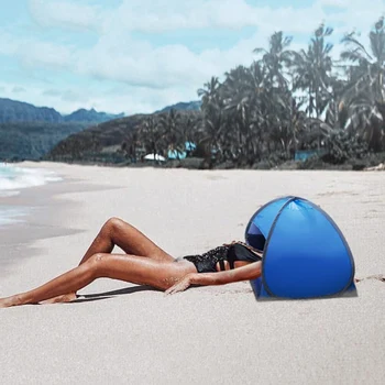 Šotori za beach Plaži Vzglavnik Dežnik Šotor UV-zaščito Sunshelter Samodejno Odprl Prostem Kampiranje Šotor Dežnik