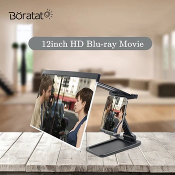 12 Mobilni Telefon Zaslona Ojačevalec Blu-ray HD 3D Delih Leni Nosilec Prenosne Povečevalno Steklo