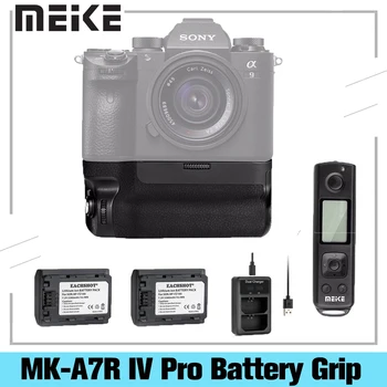 Meike MK-A7R IV Pro Baterije Ročaj Za Sony a7RIV a7R4 a7IV a74 a9II Fotoaparat Navpično Brezžični Daljinski Sprožilec